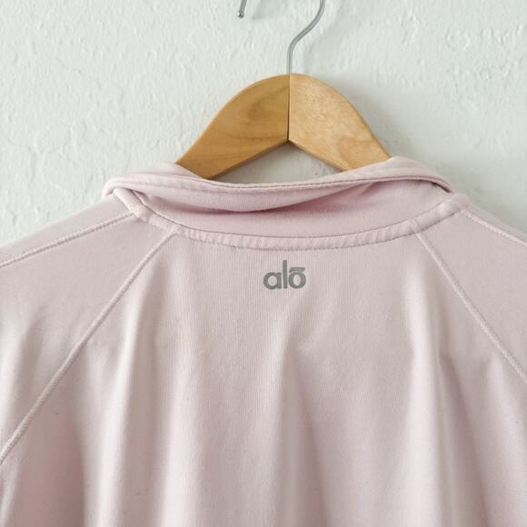 Alo Yoga Light Pink Full Zip Jacket - Picture 7 of 8